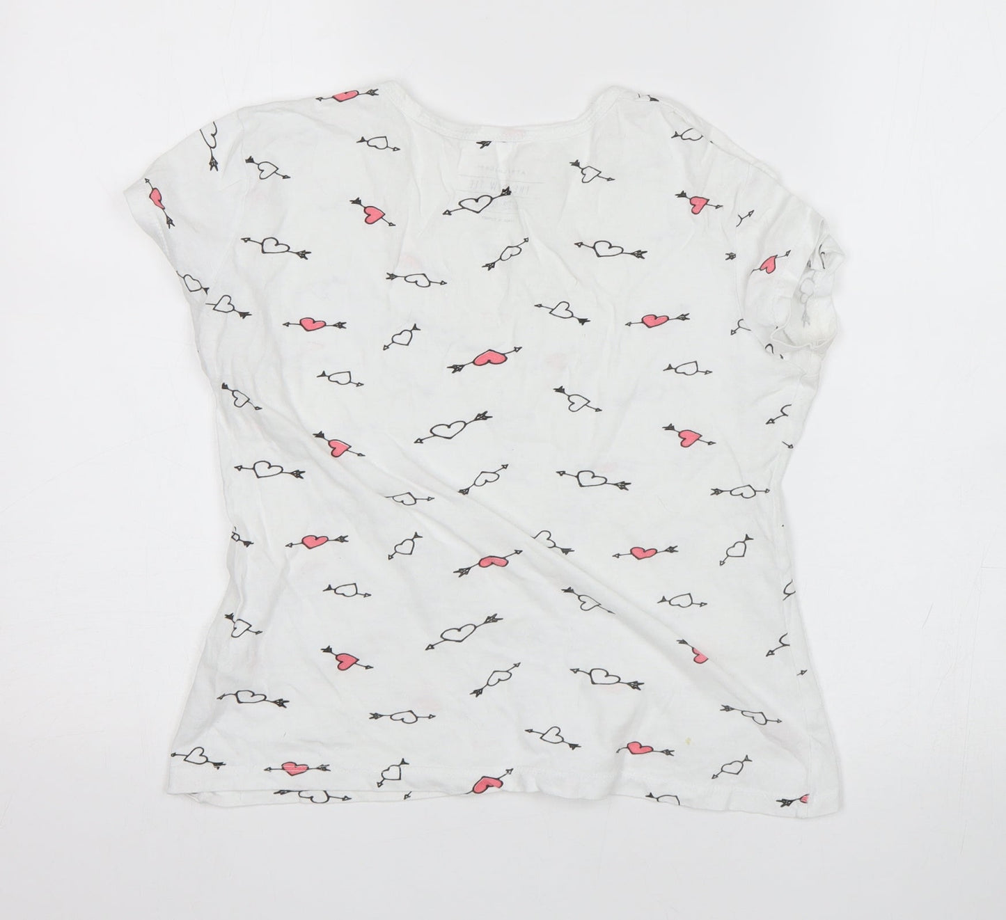 Womens UK Size 10 Atmosphere White Basic T-Shirt