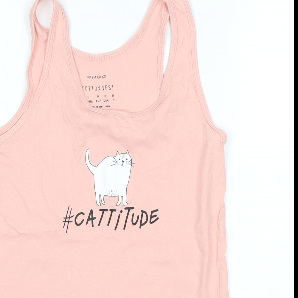 Primark Womens Pink   Basic Tank Size 4
