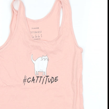 Primark Womens Pink   Basic Tank Size 4