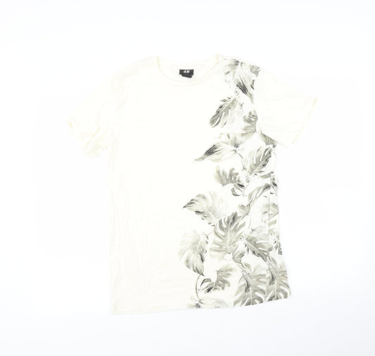 Womens UK Size S H&M Ivory Basic Polo