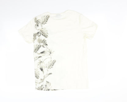 Womens UK Size S H&M Ivory Basic Polo