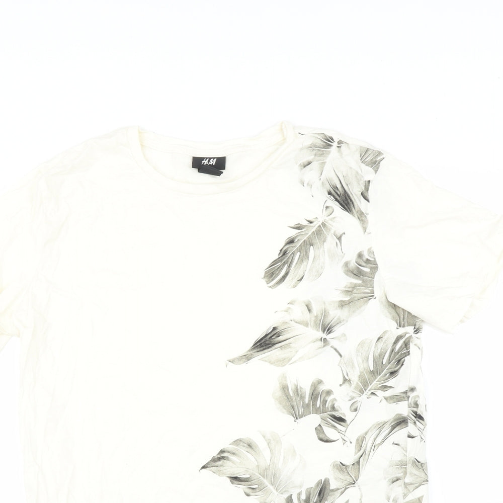 Womens UK Size S H&M Ivory Basic Polo
