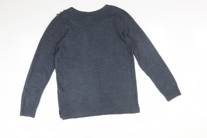 Womens UK Size 12 Atmosphere Blue Pullover Jumper