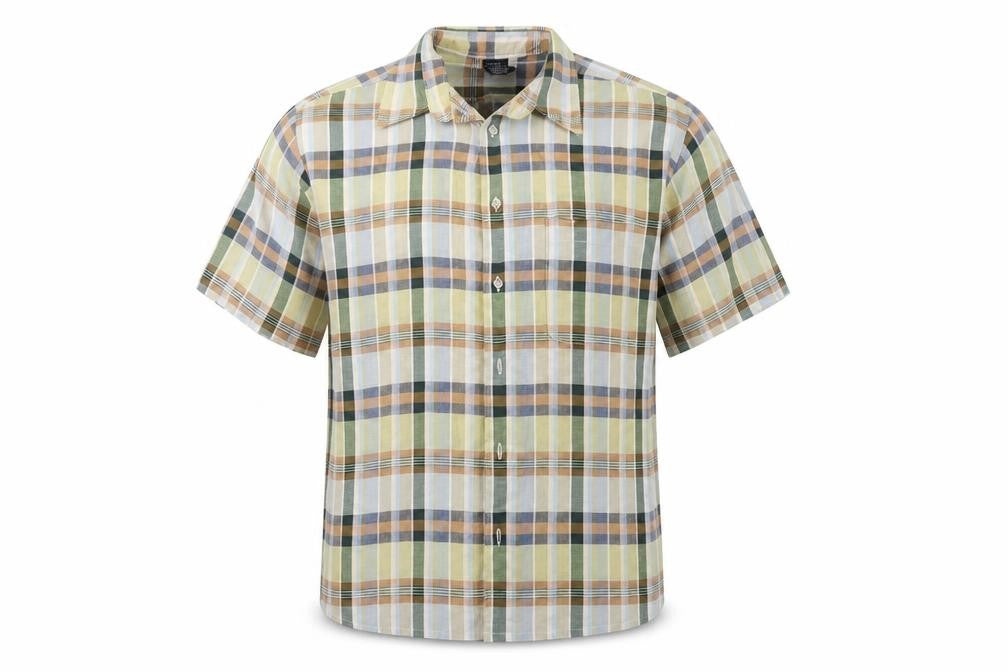 Mens UK Size L Preworn Multicoloured  Button-Up Short Sleeve Casual Shirt