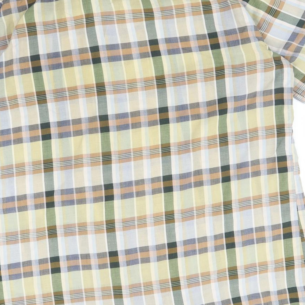 Mens UK Size L Preworn Multicoloured  Button-Up Short Sleeve Casual Shirt