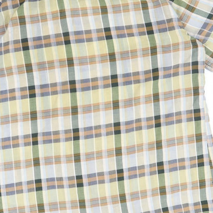 Mens UK Size L Preworn Multicoloured  Button-Up Short Sleeve Casual Shirt