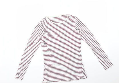 Primark Womens Multicoloured Striped  Basic T-Shirt Size S