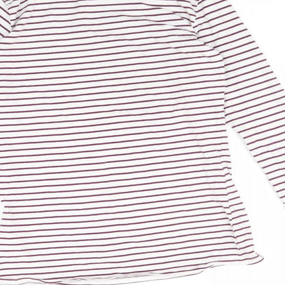 Primark Womens Multicoloured Striped  Basic T-Shirt Size S