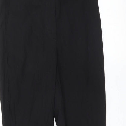 Womens UK Size 8 Preworn Regular Fit  Black Trousers