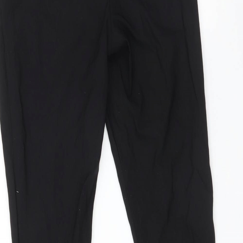 Womens UK Size 8 Preworn Regular Fit  Black Trousers