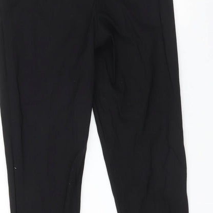 Womens UK Size 8 Preworn Regular Fit  Black Trousers