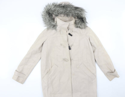 Womens UK Size 10 ASOS Beige Overcoat