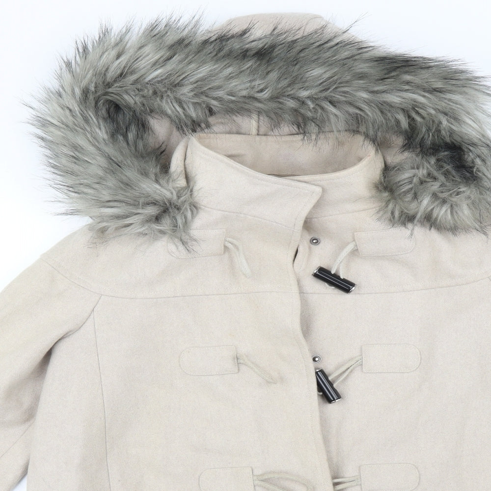 Womens UK Size 10 ASOS Beige Overcoat