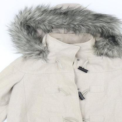 Womens UK Size 10 ASOS Beige Overcoat
