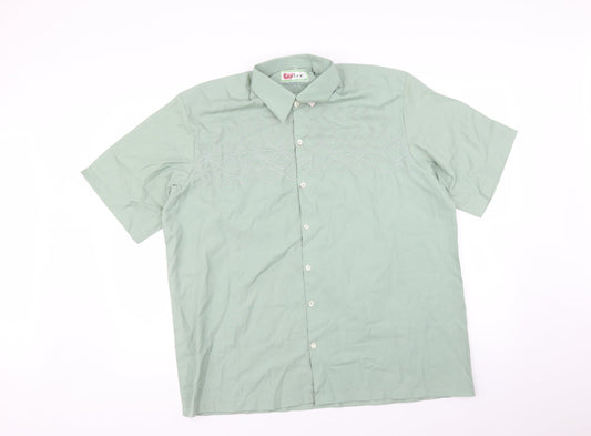 Toptex Mens Green    Button-Up Size 42