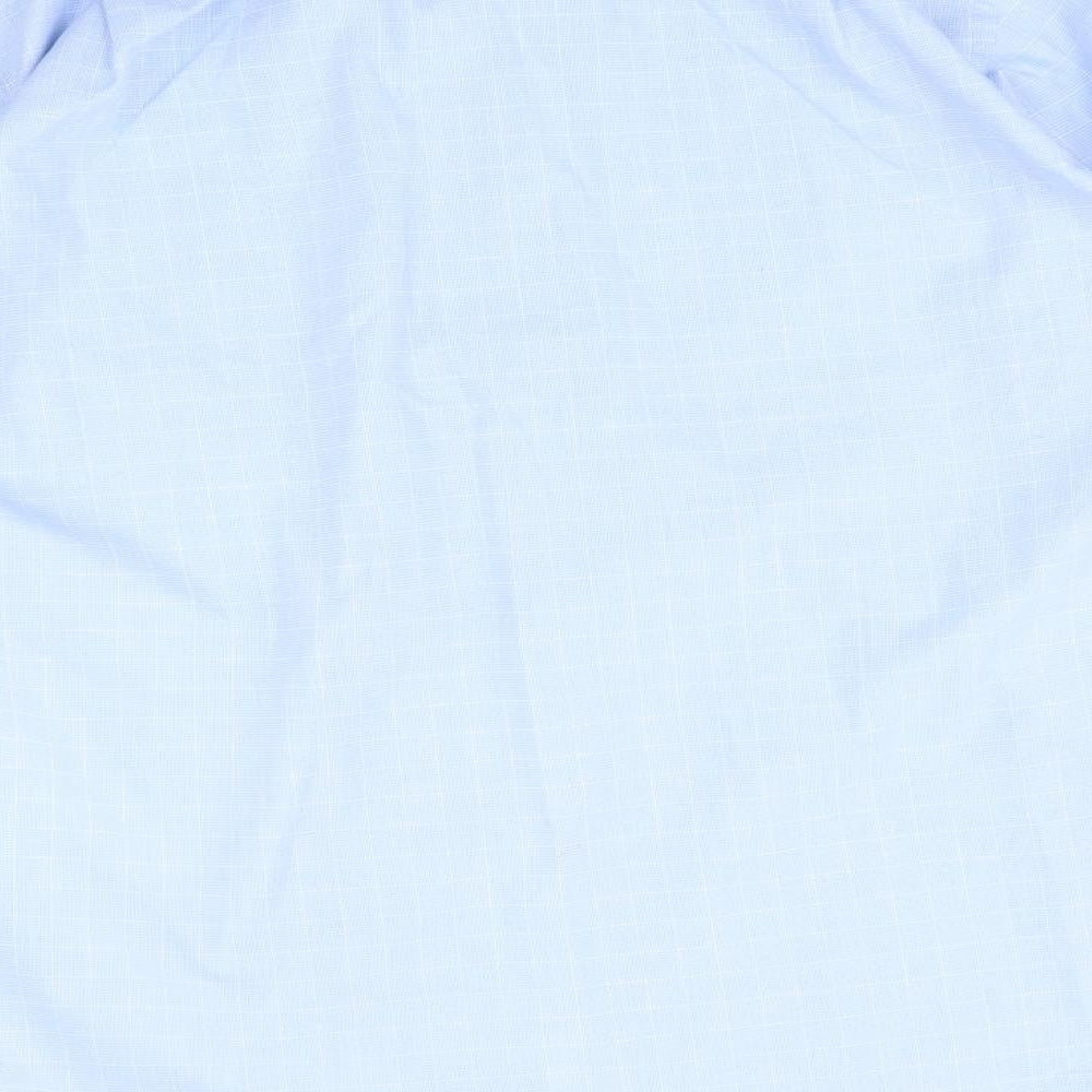 Mens UK Size 16.5 Cedarwood state Blue  Button-Up Long Sleeve Casual Shirt