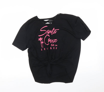 Atmosphere Womens Black   Basic T-Shirt Size 10