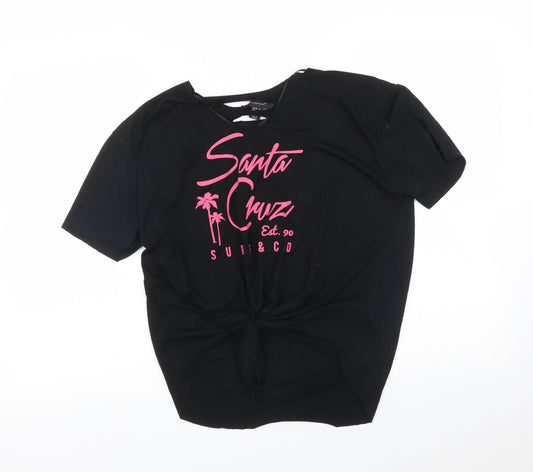 Atmosphere Womens Black   Basic T-Shirt Size 10