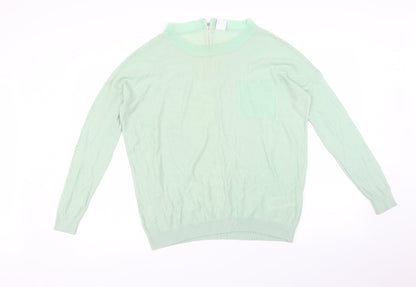 Womens UK Size S Vera Moda Green Basic T-Shirt