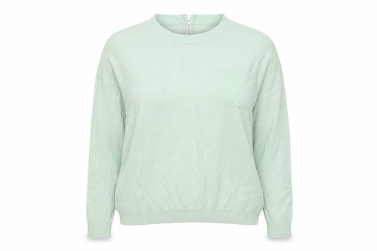 Front view of Vera Moda women’s green basic t-shirt, size S