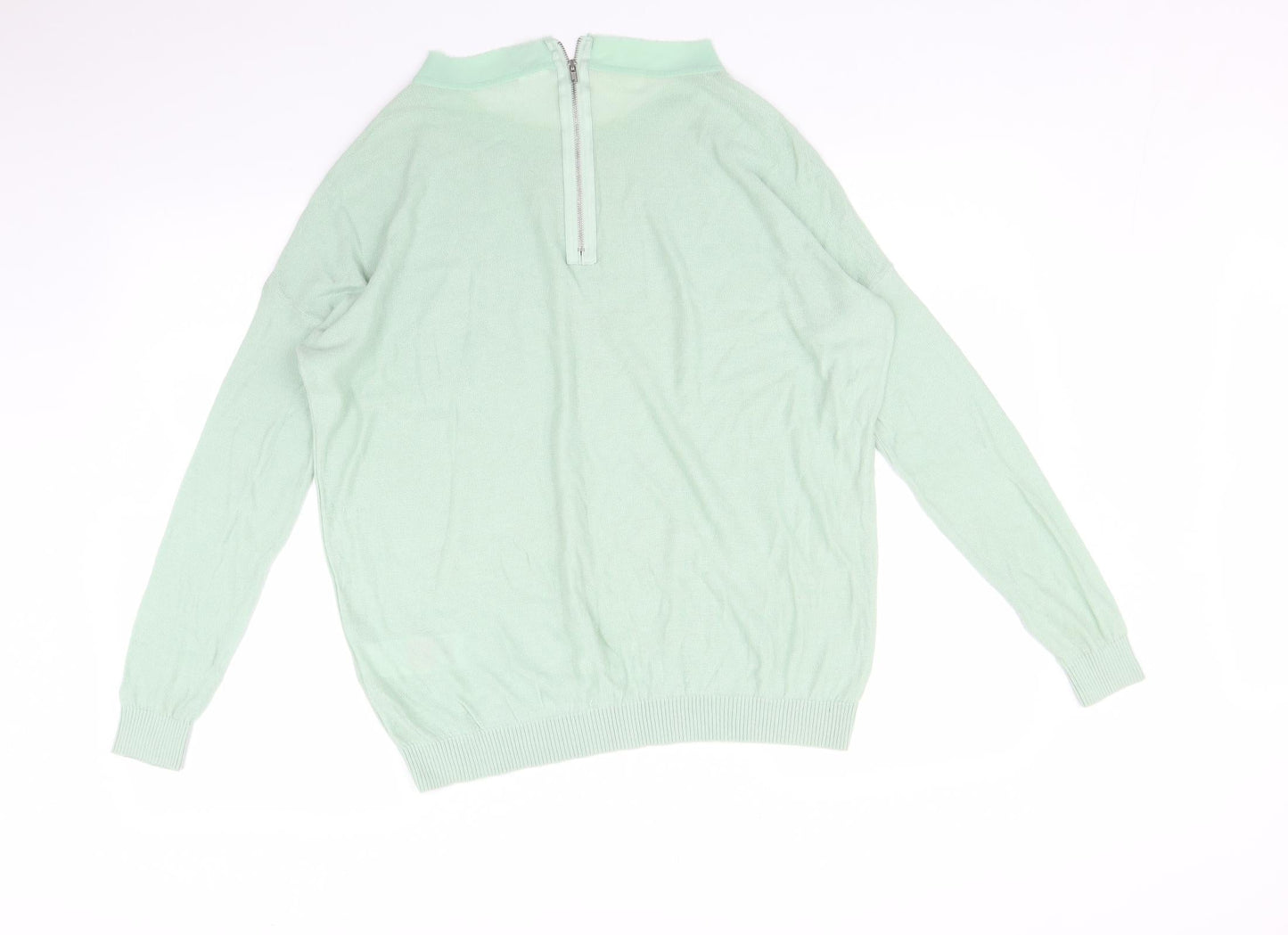 Womens UK Size S Vera Moda Green Basic T-Shirt