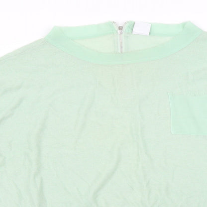 Womens UK Size S Vera Moda Green Basic T-Shirt