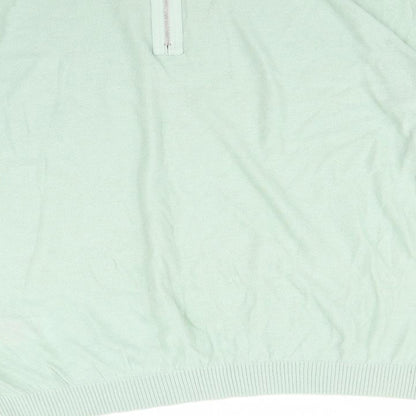 Womens UK Size S Vera Moda Green Basic T-Shirt