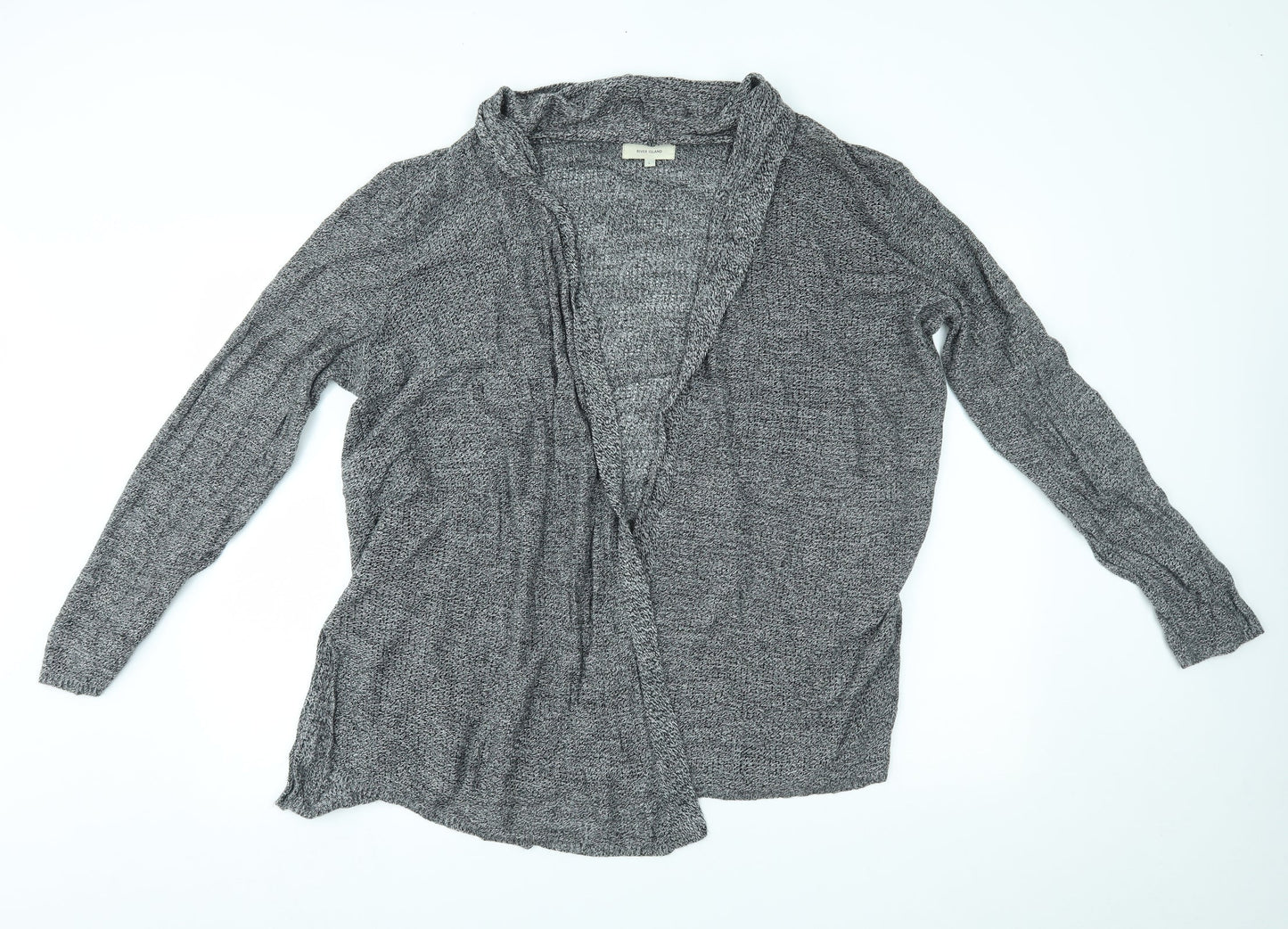 Womens UK Size L River Island Grey Cardigan Jumper