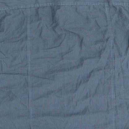 Topman Mens Blue Striped   Dress Shirt Size M