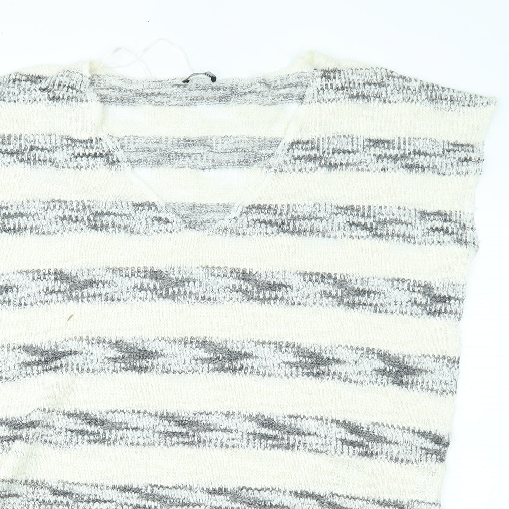 Womens UK Size S Zara Beige Pullover Jumper