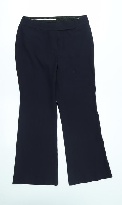 Womens UK Size 10 M&S Regular Fit  Blue Trousers