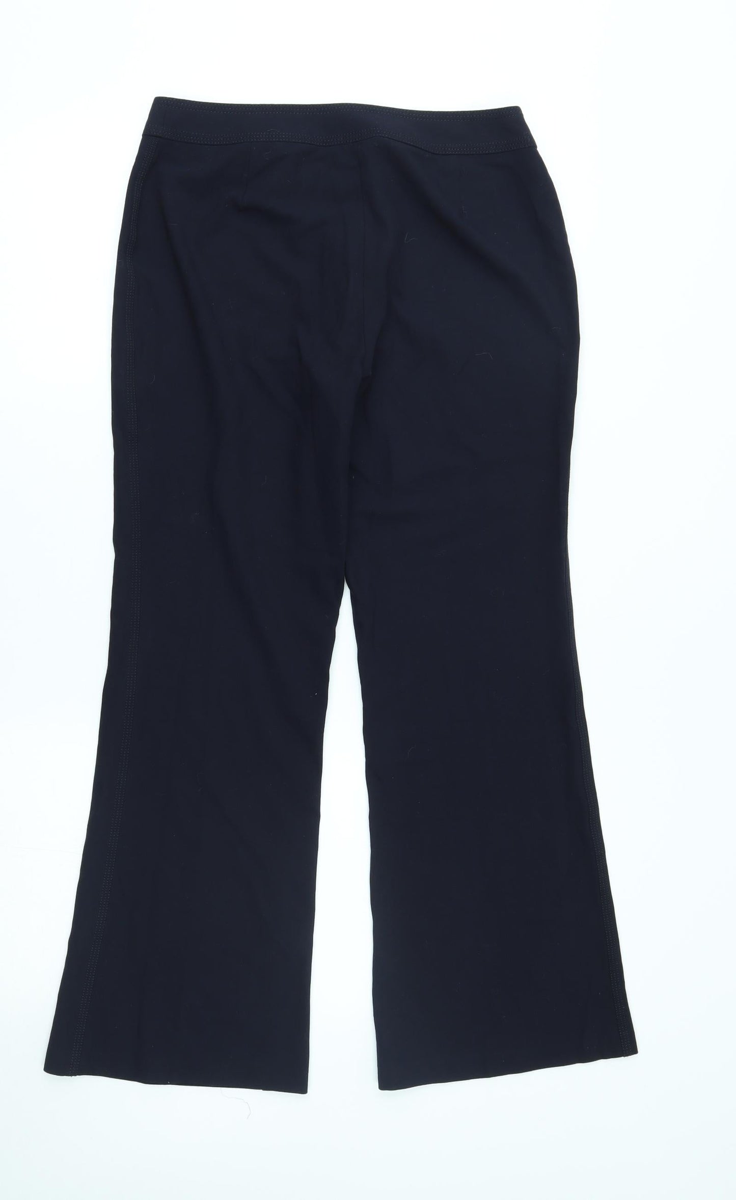 Womens UK Size 10 M&S Regular Fit  Blue Trousers