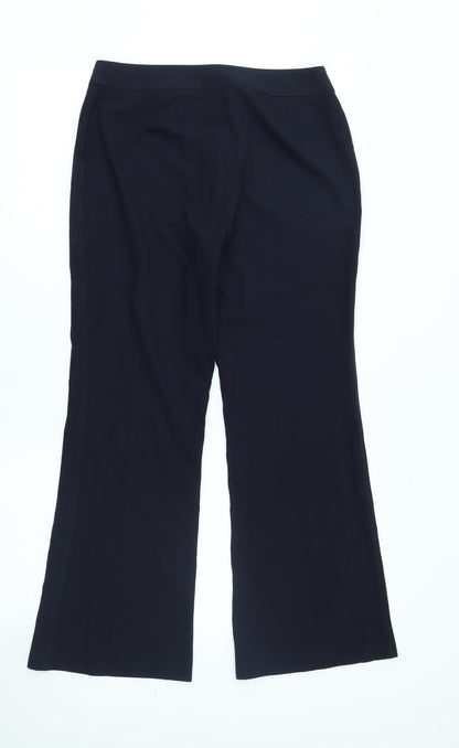 Womens UK Size 10 M&S Regular Fit  Blue Trousers