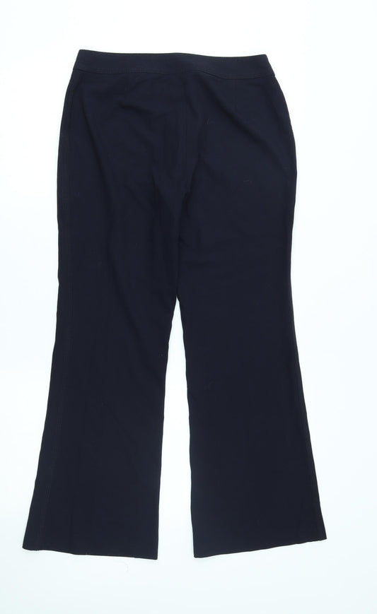Womens UK Size 10 M&S Regular Fit  Blue Trousers