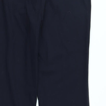 Womens UK Size 10 M&S Regular Fit  Blue Trousers
