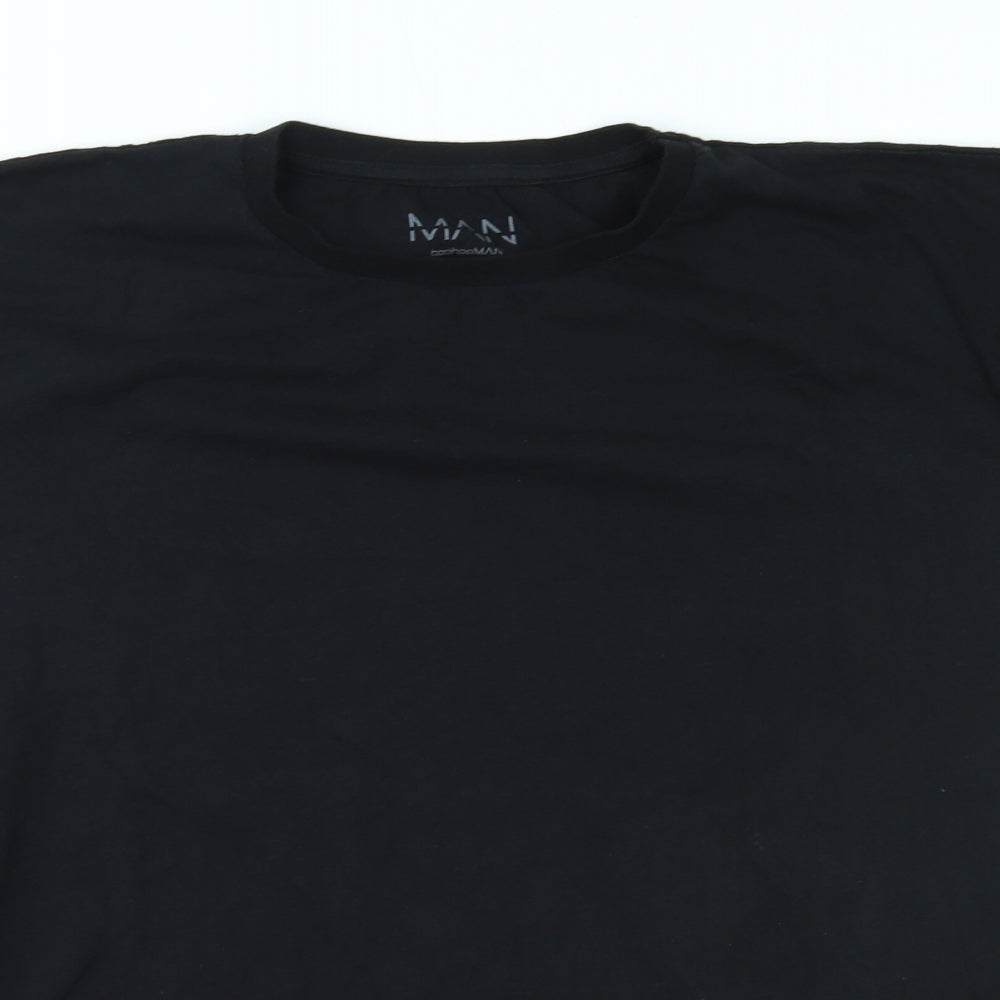 Mens UK Size L Boohooman Black  T-Shirt