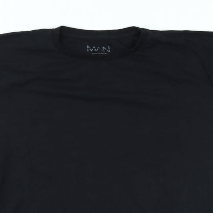Mens UK Size L Boohooman Black  T-Shirt