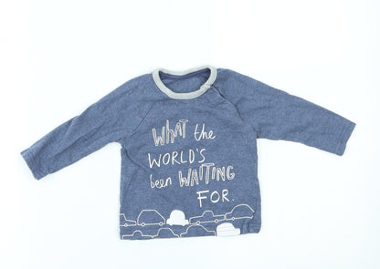 George Baby Blue   Basic T-Shirt Size 3-6 Months