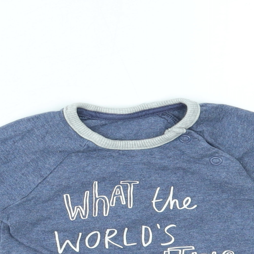 George Baby Blue   Basic T-Shirt Size 3-6 Months
