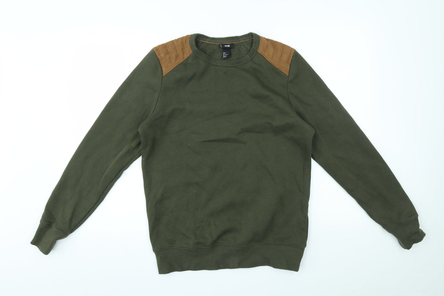 H&M Mens Green   Pullover Jumper Size S