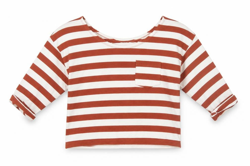 Womens UK Size 8 ASOS Brown Basic T-Shirt