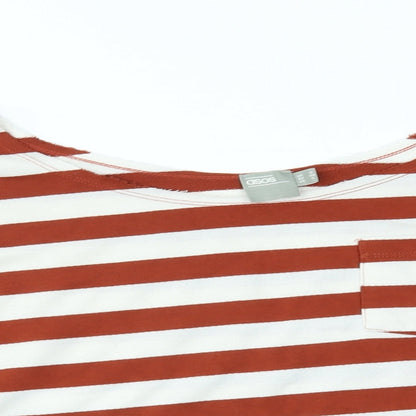 Womens UK Size 8 ASOS Brown Basic T-Shirt