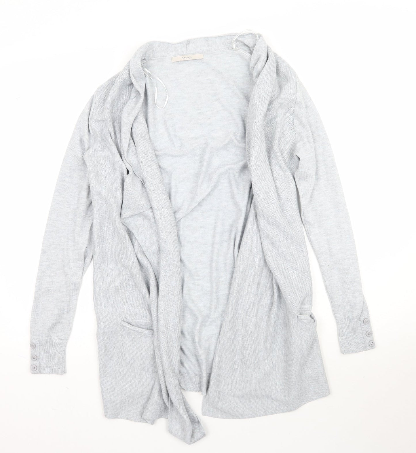 George Womens Grey  Knit Cape Jumper Size 10  - Waterfall