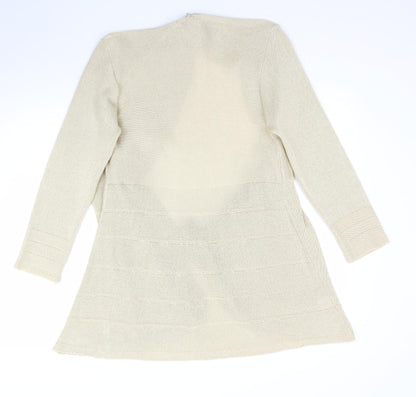 Womens UK Size S Insight Beige Cardigan Jumper