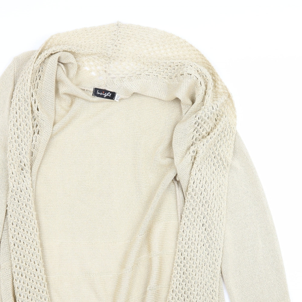 Womens UK Size S Insight Beige Cardigan Jumper