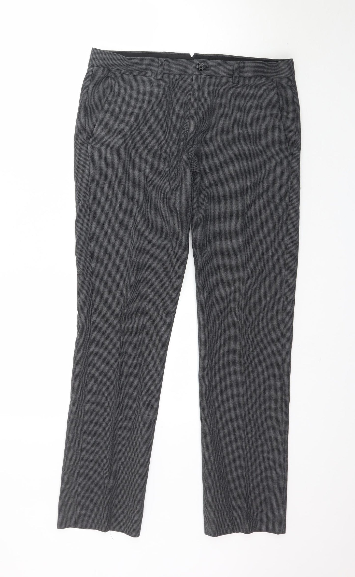 Mens UK Size 30 Cedar Wood State Regular Fit  Grey Trousers