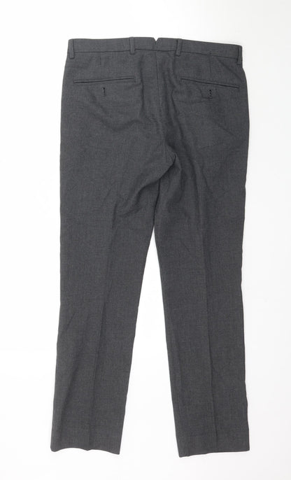 Mens UK Size 30 Cedar Wood State Regular Fit  Grey Trousers