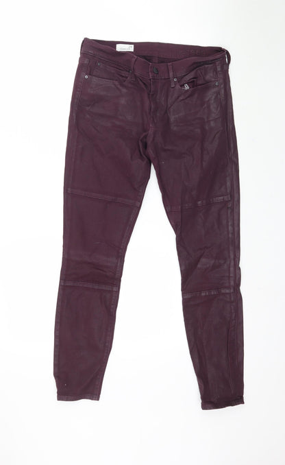 Womens UK Size 28 in Preworn Regular Fit Jegging Purple Jeans