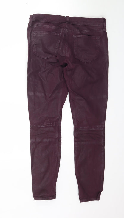 Womens UK Size 28 in Preworn Regular Fit Jegging Purple Jeans