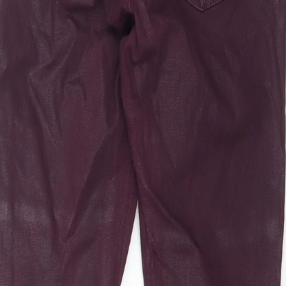 Womens UK Size 28 in Preworn Regular Fit Jegging Purple Jeans